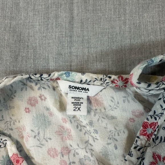 Sonoma Floral Camisole with Adjustable Tie - Picture 5 of 7